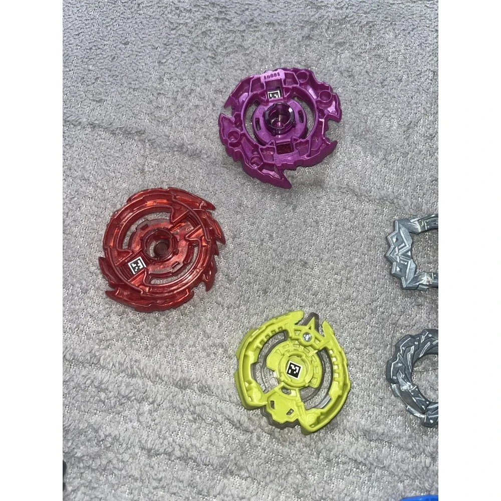 Beyblade Burst Lot Tomy Hasbro 3 Beys Hyperion Queztiko Balkesh w/ Launcher
